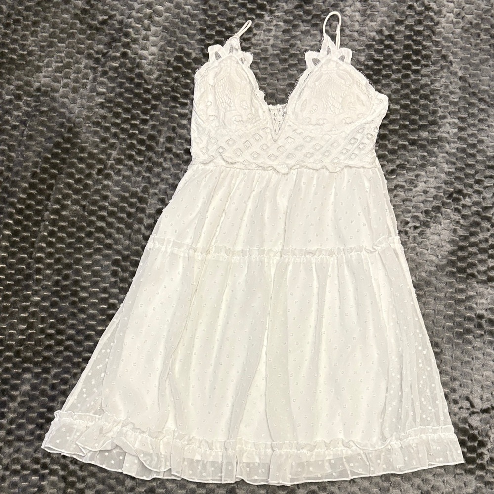 Justify White Lace Chemise